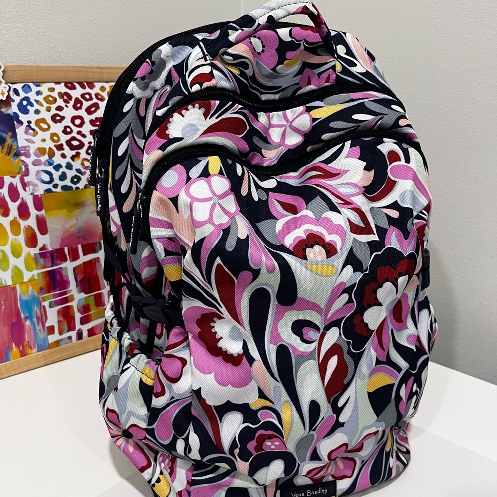 Floral Patterned Vera Bradley Backpack